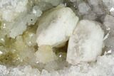 Keokuk Quartz Geode with Calcite Crystals - Iowa #144703-3